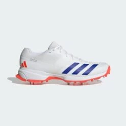 2024 Adidas 22YDS Full Spike Cricket Shoes - White/Blue/Red -Cricket Sales Store 22yds shoes white ig6752 01 standard