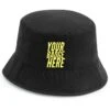 Bucket Hat With Club Badge - Black