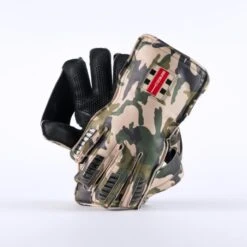 2024 Gray Nicolls Camo Pro Wicket Keeping Gloves -Cricket Sales Store camo wk glove pair