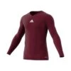 Adidas Long Sleeve Maroon Junior Base Layer