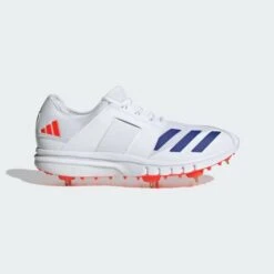 2024 Adidas Howzat Spike 20 Cricket Shoes - White/Blue/Red -Cricket Sales Store howzat spike 20 shoes white ig6753 01 standard
