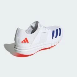2024 Adidas Howzat Spike 20 Cricket Shoes - White/Blue/Red -Cricket Sales Store howzat spike 20 shoes white ig6753 05 standard