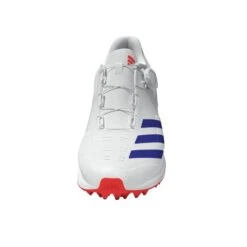 2024 Adidas 22YDS SL22 Boost Cricket Shoes - White/Blue/Red -Cricket Sales Store ig6751 2 footwear zip turntable 3d 3 white