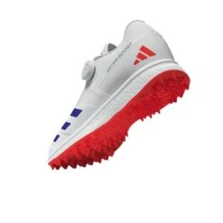 2024 Adidas 22YDS SL22 Boost Cricket Shoes - White/Blue/Red -Cricket Sales Store ig6751 2 footwear zip turntable 3d 8 white